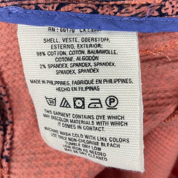 Anthropologie High Rise Island Hopper Pink Shorts Size 0 Geometric Print Boho - Picture 9 of 12